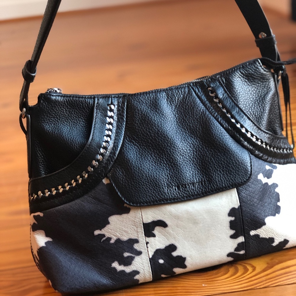 Leather Purse w/ Beautiful Cow Print
